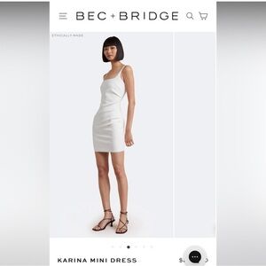 Bec & bridge Karina mini dress - White size 2